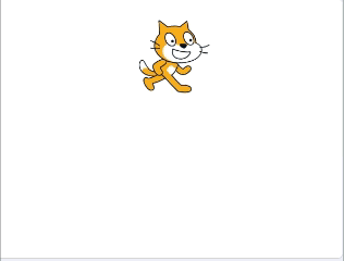 円を描くスクラッチキャット