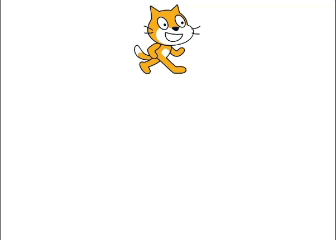 自由落下するスクラッチキャット