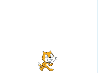 ジャンプするスクラッチキャット