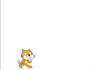 放物線を描くスクラッチキャット