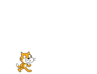 リンゴを投げるスクラッチキャット